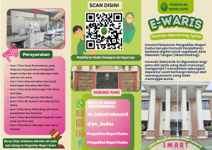Brosur E-Waris Halaman 1
