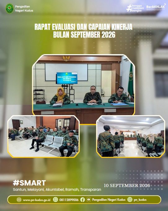 Rapat Evaluasi dan Capaian Kinerja Bulan September 2026
