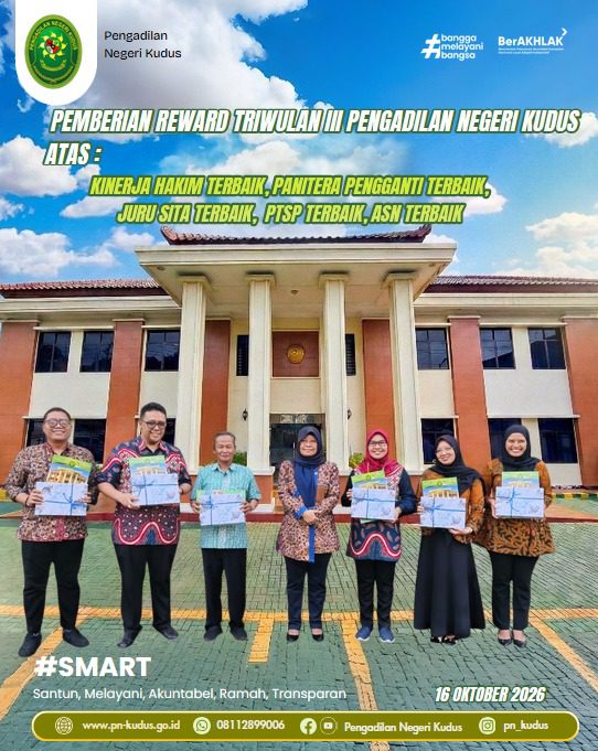 Pemberian Reward Triwulan III Pengadilan Negeri Kudus